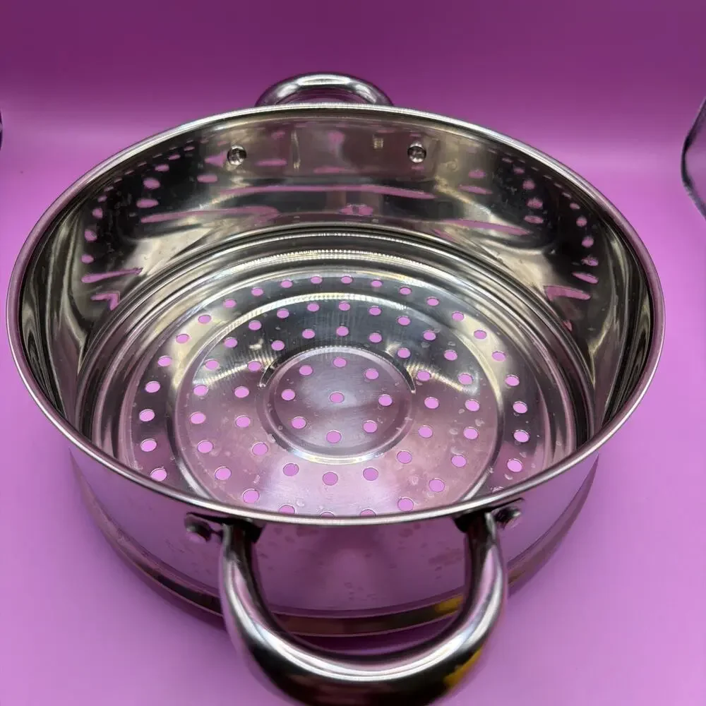 Stainless Steel Steamer Strainer 10” Diameter x 4” Deep